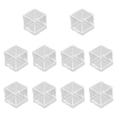 thumbnail image 1 of hengtong 10 Pieces Mineral Display Boxes Display Holders Dustproof Multifunctional Square Clear, 1 of 10