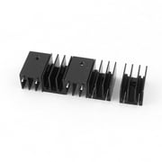 Unique Bargains 5pcs TO-220 Mosfet Transistors IC Aluminum Needle Heat Sink 25x16x16mm