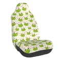thumbnail image 1 of Wukai Green Frog Full Set Car Seat Covers with Soft Padding Universal Auto Front Seats Protector and Cushion Mat, 1 of 5