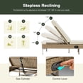 thumbnail image 5 of HOMREST Rattan Patio Chaise Lounge Chair Set of 2 for Outside, Outdoor Pool Lounge Chair, Reclining Wicker Lounge Chair Set with Adjustable Backrest, Cushions for Poolside Porch Garden and Backyard, 5 of 8