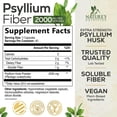 thumbnail image 3 of Psyllium Husk Powder 2000mg Per Serving Supplement - Extra Strength Psyllium Fiber Powder - Natural Soluble Fiber Pills, Supports Digestion, Colon Health & Regularity, Bottled in USA - 120 Capsules, 3 of 10