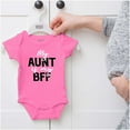 thumbnail image 5 of Cute Niece Aunt BFF Best Auntie Ever Romper Boys or Girls Infant Baby Brisco Brands 12M, 5 of 6