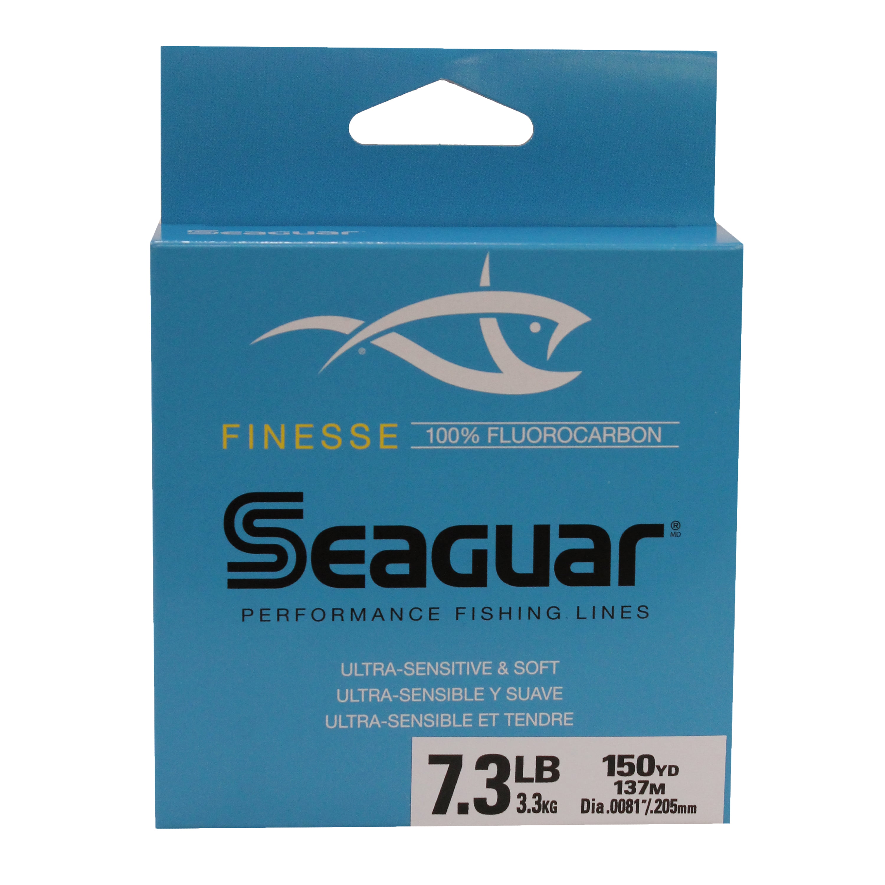 Seaguar Finesse Fluorocarbon Clear Fishing Line 150 Yards Select Lb Test 
