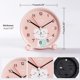 thumbnail image 2 of Reloj despertador para niños y niñas, reloj despertador educativo para niños, fácil de configurar y funciona con pilas, reloj despertador de viaje silencioso sin tictac (gato), 2 of 5