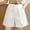 #White, variant on DPTALR George Women's Summer High Waist A-Line Wide Leg Cargo Shorts,Loose,with Belt,#Black,Size M