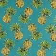 thumbnail image 4 of Berkshire Home 100% Polyester 54" Indoor/Outdoor Pineapple Teal Fabric, by the Yard, 4 of 5
