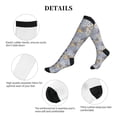 thumbnail image 5 of Lsque Colorful Mandalas Pattern Sport Compression Socks for Men & Women 15-20 mmHg Knee High Nurse Pregnant Running Medical and Travel Athletic, 5 of 6