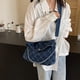 thumbnail image 3 of Bolso Hombro Mujer Kuymtek Denim Diamond Lattice Tote Bag Gran Capacidad Acolchado Correa Ajustable, 3 of 6