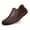 Brown2, variant on Men's Casual On Loafers Comfortable Leather Shoes For Daily Wear Lightweight Breathable Flat Sole Sneakers With Jeans All Season