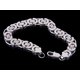 thumbnail image 3 of Brazalete de cadena de esbones cubanos con bordillo de 10 acero inoxidable pteado grueso para hombre Zulema Curb plana Pulsera de Eslabones, 3 of 6