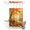 GoldenOchre,Cinnamon,Olive,Pumpkin, variant on No Hook Shower Curtain, Fall Mouse Shower Curtains for Bathroom with See Through Top Window, Pastoral Forest Maple Leaves Mushroom Retro Waterproof & Washable Bath Curtain 60"x72"