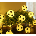 thumbnail image 5 of Nuevo fútbol creativo luces de cadena led barra temática de la Copa del Mundo de fútbol Rojo Verde, 5 of 5
