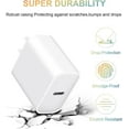 thumbnail image 4 of 2 Pack USB C Wall Charger-Block 20W PD Power Adapter Compatible with iPhone 13/13 Mini/13 Pro/13 Pro Max/12/11 iPad Pro/Mini Google Pixel 4/3 Samsung Galaxy S20 S10 and More, 4 of 7
