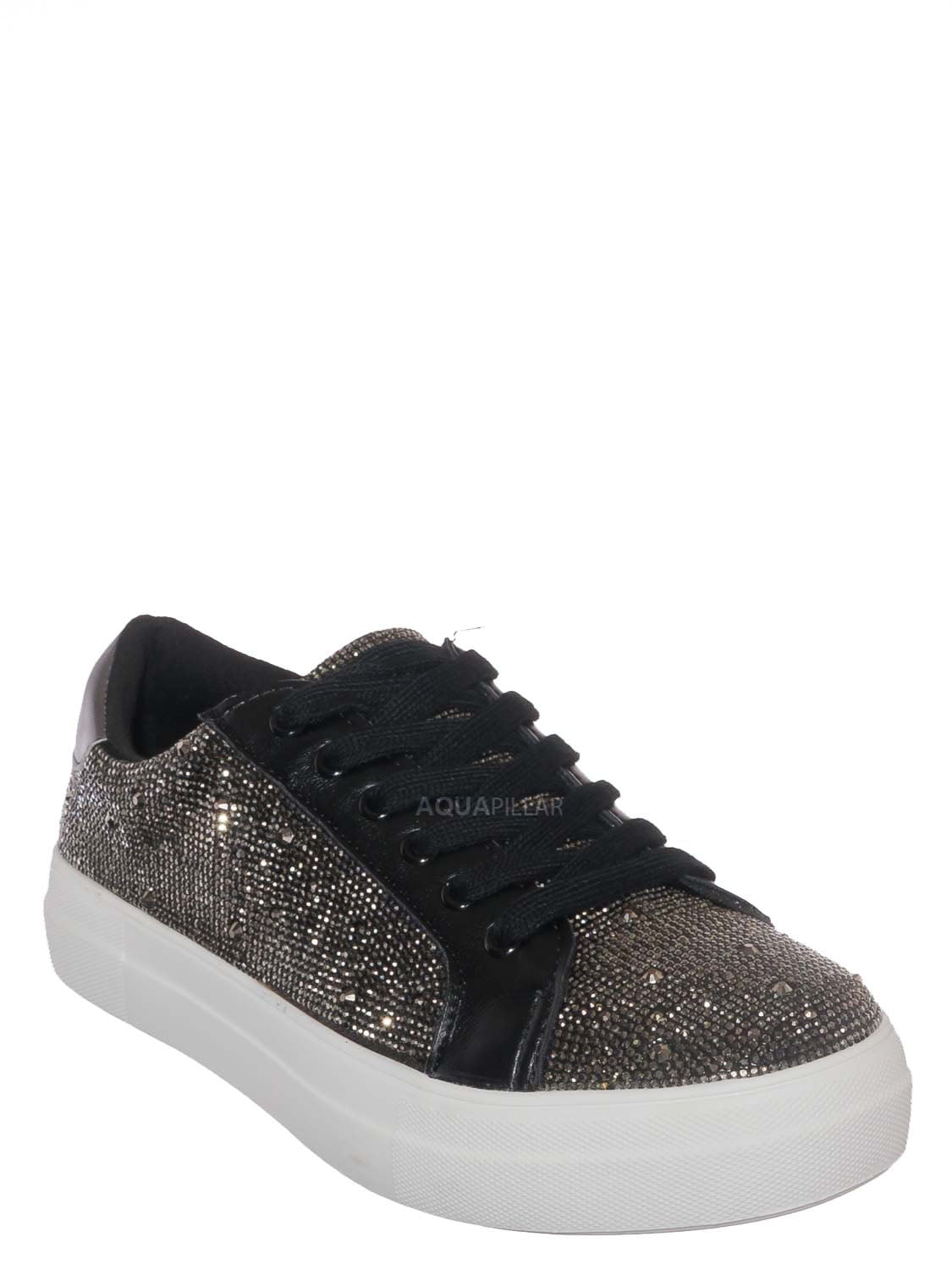 Rhinestone Crystal Platform Sneaker 