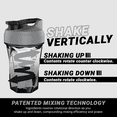 thumbnail image 3 of Helimix 2.0 Vortex Gray Portable Pre-Workout Protein Blender Shaker Bottle No Balls or Whisks Made in USA 20oz, 3 of 9