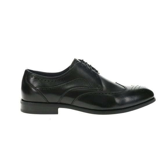 Stacy Adams Brayden Wingtip Oxford Shoes Smooth Leather Black 25635-001