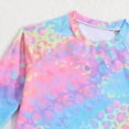 thumbnail image 5 of TOWED22 Toddler Baby Girls Swimsuit Long Sleeve Bathing Suit Rash Guard Swim Suit Bikini Set UPF 50+ Pink,3-4 Y, 5 of 7