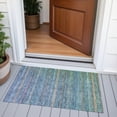 thumbnail image 3 of Dalyn Rugs Machine Washable Indoor/Outdoor Chantille ACN2106 Teal 1'8" x 2'6" Rug, 3 of 7