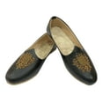 thumbnail image 4 of Black Jutti For Men Black Stylish Loafers Sherwani Juti Men Ethnic Traditional Slip-on Casual Handmade Mojari Shoes US 7 / EURO 41, 4 of 6