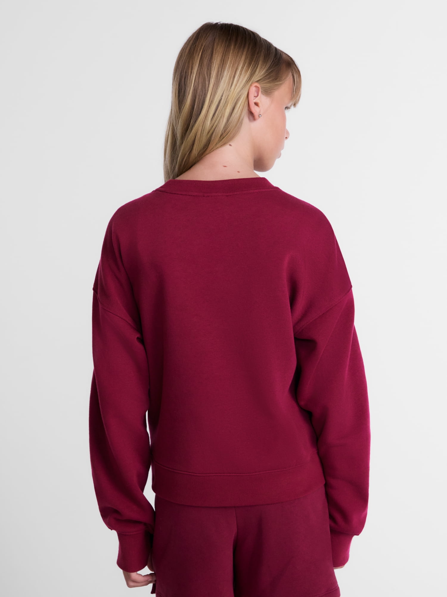 Weekend Academy Girls Graphic Print Fleece Sweatshirt, Sizes 4-18