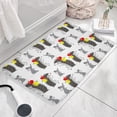thumbnail image 3 of Cute Hedgehog Apple Flannel Non Slip Door Rugs,Washable Door Mats Indoor,Decorative Door Mats,Dirt-Resistant and Absorbent Doormat for Entrance,Bedroom,Kitchen,Bathroom,31.5x17in(80x43cm), 3 of 4