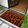 thumbnail image 5 of 2x3 Door Mat Rug, Burnt Orange Forest Non-Skid Rubber Backing Large Rectangle Rugs - Living Room Bedroom Home Office, Pine Trees Modern Mysterious Art Indoor Floor Mat Carpets Washable Rug, 5 of 9