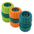 thumbnail image 5 of Juego de 5 conectores adaptadores de reparación de 12 mm - para manguera de jardín de 1/2" - Plástico ABS, SEMAket, naranja, 5 of 5