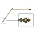 thumbnail image 2 of Madalena 13/16 inch Corner Window Curtain Rod 66-120" - Antique Brass, 2 of 3