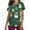 Green, variant on QATAINLAV Novelty Christmas Scrubs for Women Funny Cute Xmas Print Short Sleeve V Neck Nursing Scrub Tops Holiday Medical Working Uniform Scrubs Shirt with Pockets Today's Deals Wine XXL