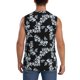 thumbnail image 4 of Fotbe Flower Men's Camiseta sin Mangas Estampada para Hombres, Playera Casual para Gimnasio, Entrenamiento, Playa-Large, 4 of 7