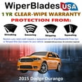 thumbnail image 2 of 2015 Dodge Durango Beam Wiper Blades Wipers w/1yr Warranty (Set of 2), 2 of 5