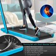 thumbnail image 2 of WINGOMART WT-Pro Folding Under Desk Treadmill & Walking pad Folding Walking Jogging Machine with a built-in Heart Rate sensor/ Bluetooth Speaker/ Remote Control and Smart APP, 2 of 6
