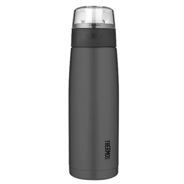 Thermos Charcoal Stainless Steel Large 24 Ounce Hydration Water Bottle