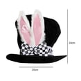 thumbnail image 2 of Sombrero de Felpa con Adorno de Conejo, Favorito de Pascua, Disfraz de Sombrero de Vacaciones , Cómodo de Llevar, Ajustable, Diámetro Inte, 2 of 9