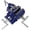 Blue, variant on Heavy Duty Gate Wheel 10 Pneumatic Tires for Chain Link Fence, Zinc Plated Steel Gate Supporter Caster for Swing Sliding Gates, 300lb Load Capacity
