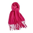 thumbnail image 5 of Tnobhg Super Soft Winter Scarf Solid Color Women Elegant Shawl with Tassel Thick Warm Breathable Scarf Outfit Accessories, 5 of 8