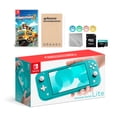 thumbnail image 1 of Nintendo Switch Lite Turquoise with Overcooked! 2, Mytrix 128GB MicroSD Card and Accessories NS Game Disc Bundle Best Holiday Gift, 1 of 6