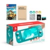 Nintendo Switch Lite Turquoise with Overcooked! 2, Mytrix 128GB MicroSD Card and Accessories NS Game Disc Bundle Best Holiday Gift