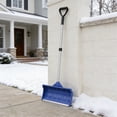 thumbnail image 4 of Large Detachable Snow Shovel for Winter, Heavy Duty Plastic Snow Removal Shovel for Driveway Sidewalk Patio Yard, Thickened Wide Snow Pusher Shovel for Home Garden Use Blue, 4 of 6