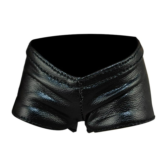 Pantalones Cortos de Mujer a Escala 1/6 Pantalones Cortos de Piel Sintética para Figuras de Acción de 12 Pulgadas