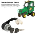 thumbnail image 3 of AM879479, Long Lifespan Starter Ignition Switch Easy To Use Quck Response Aluminium Alloy With Key For  2025R 2027R 2032R, 3 of 7
