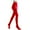 #0024-Red, variant on Ailaofu Women's 80D Soft Opaque Tights, High Waist Solid Color Womens Tights