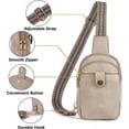 thumbnail image 6 of BOSTANTEN Leather Crossbody Bags for Women Small Fanny Pack for Travel, 6 of 6