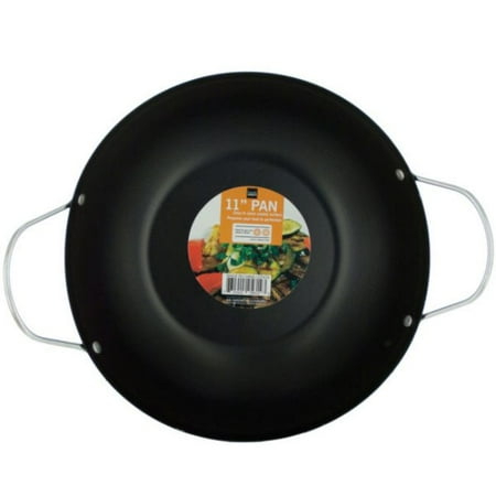 Pack of 2 Black All Purpose Stir Fry Pans with Handles 11