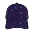 thumbnail image 3 of Lsque Mathematical Symbols Printed Trucker Hat - Baseball Cap for Men Women - Breathable Mesh Side, Adjustable Fit - for Casual Wear, 3 of 7