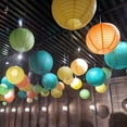 thumbnail image 2 of Chinese Japanese Style Paper Lanterns, Set of 7, 2 of 6