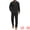 Black, variant on DARING DIVA Men's 2-Piece Linen Long Sleeve Beach Sets Shirt and Pants M White