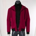 thumbnail image 3 of Vedolay Men's Cardigan Long Sleeve Sweaters Knit Cardigan Coats Jacket Coat Red,XL, 3 of 4