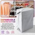 thumbnail image 4 of Pack of 25 XX-Large Gusseted Poly Mailers 24 x 21 x 6 White Shipping Envelopes 24 x 21 x 6 Large Shipping Bag for Clothes. Self-Seal Expansion Mailers. Plastic Mailing Bags for Packaging; Packing, 4 of 9