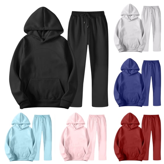 Miluxas Men's 2 Piece Tracksuits Fleece Pullover Sweatsuits Athletic Fit Jogging Hoodie Outfit Set Wine